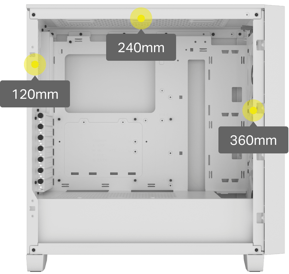 3000D RGB AIRFLOW Mid-Tower PC Case – White | CORSAIR